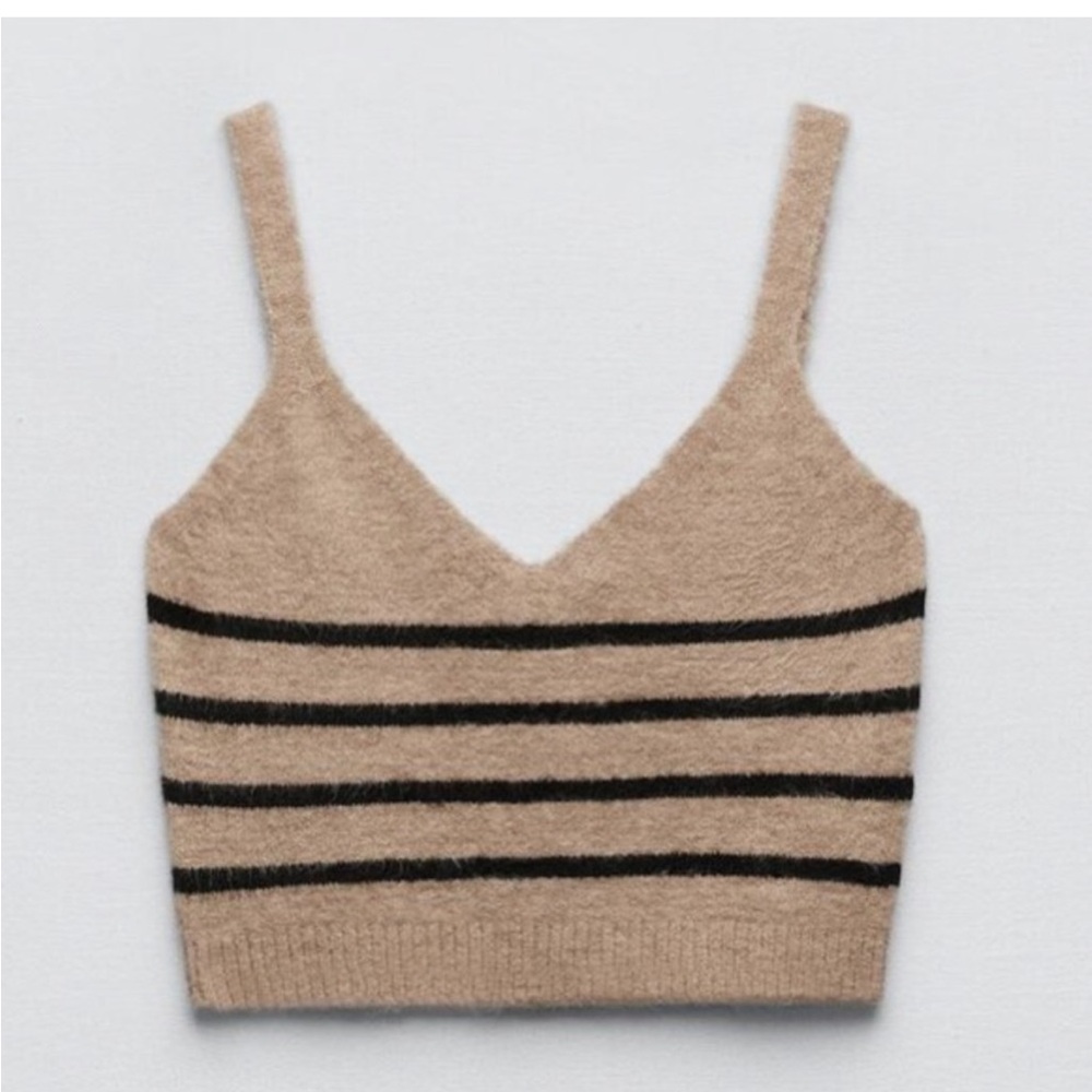 NWT Zara Cropped Knit Tank